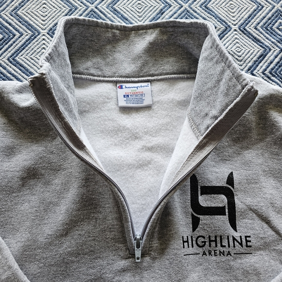 Champion XL Quarter-Zip Pullover Sweatshirt– Soft Fleece, Eco Authentic - Picture 7 of 12